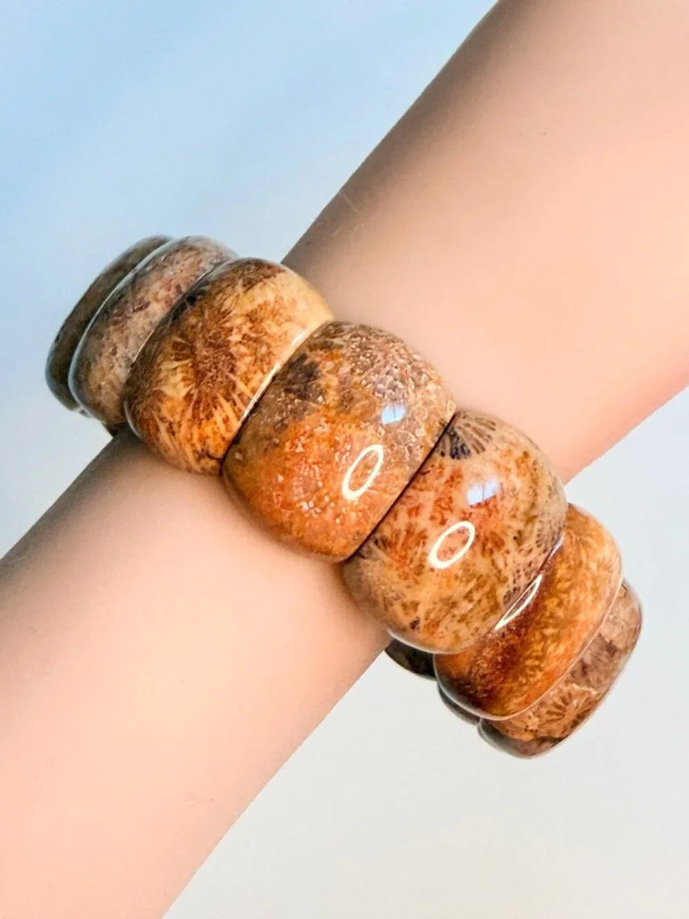 The Grown-Up Kaleidoscope | Natural Fossil Coral Unisex Bracelet